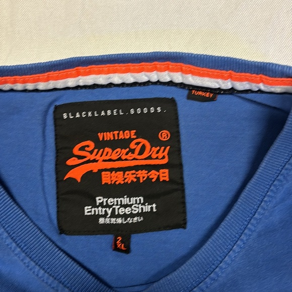 SuperDry Men’s Black Label Premium Entry T-shirt size XXL - Picture 2 of 6